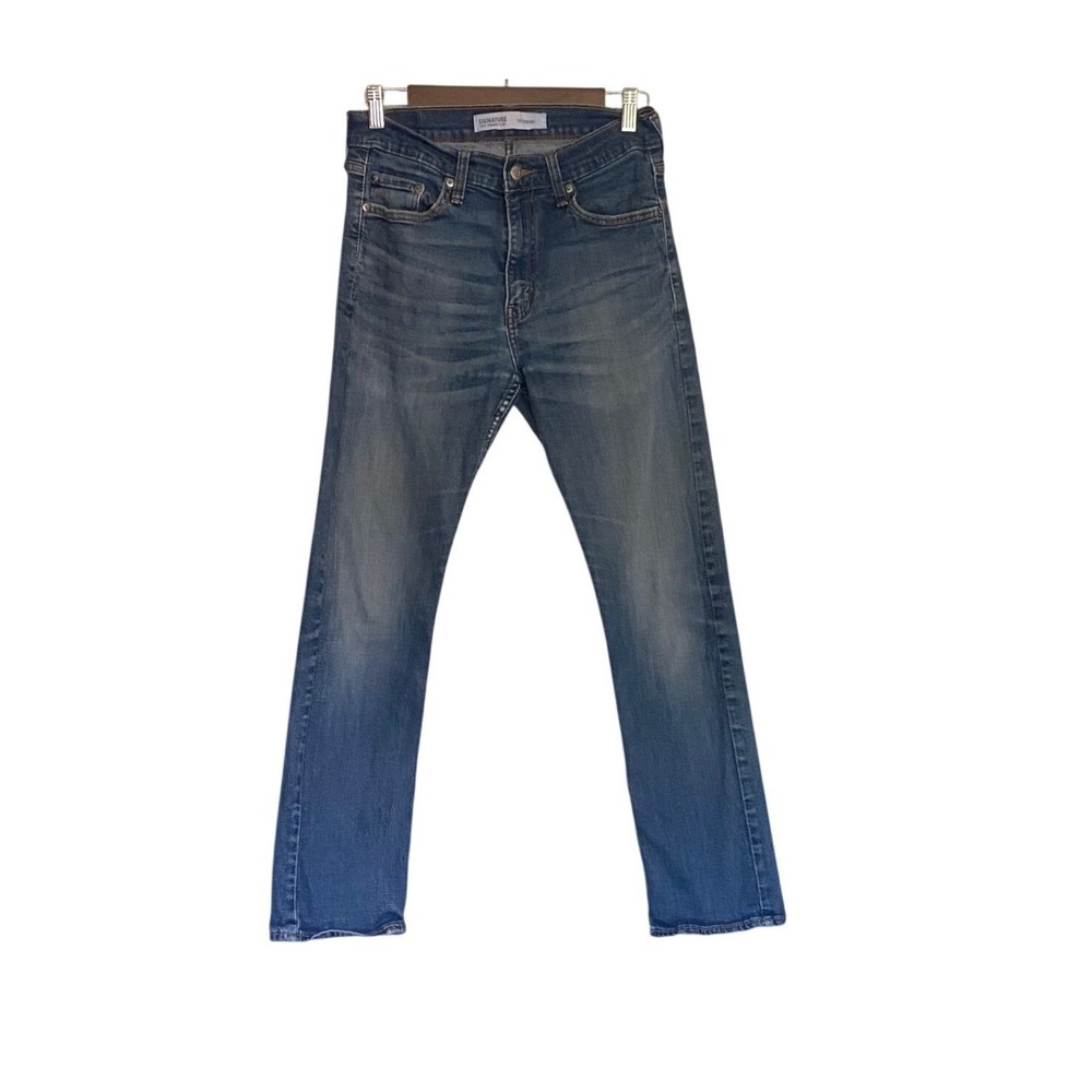 Levi's Signature‎ Straight Jeans Bootcut Blue Mid Rise Stretch Women 8